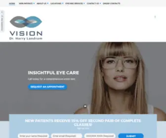 Landrumvision.com(Optometrist in MULLICA HILL) Screenshot