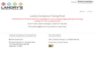 Landrysctp.com(Landrys Compliance Training Portal Online Training) Screenshot