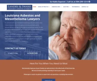 Landryswarr.com(Asbestos & Mesothelioma Attorneys New Orleans Louisiana) Screenshot