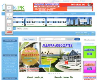 Lands.pk(Best Property Website In Pakistan For Sell Rent And Purchase) Screenshot