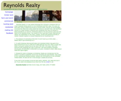 Landsale.com(Reynolds Realty) Screenshot