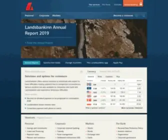 Landsbankinn.com(Landsbankinn) Screenshot