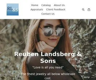 Landsbergandsons.com(Reuben Landsberg and Sons Jewelry) Screenshot