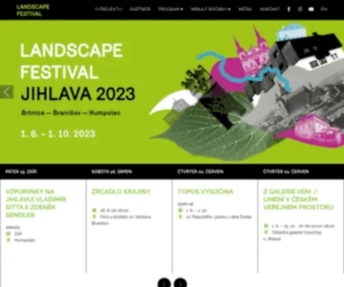 Landscape-Festival.cz(Landscape festival) Screenshot