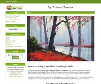 Landscape-Paintings-Australia.com(Online gallery) Screenshot