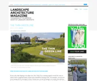 Landscapearchitecturemagazine.org(Landscape Architecture Magazine) Screenshot