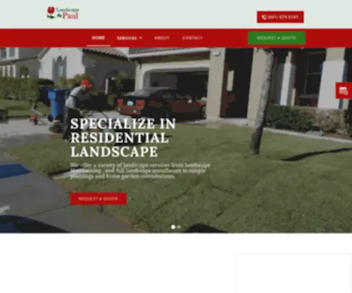 Landscapebypaul.com(Residential Landscape and Maintenances Services in Palmdale) Screenshot