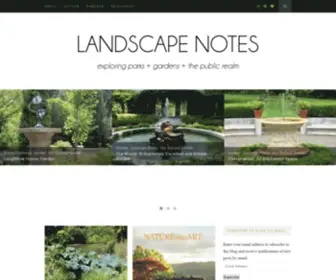 Landscapenotes.com(Landscape Notes) Screenshot