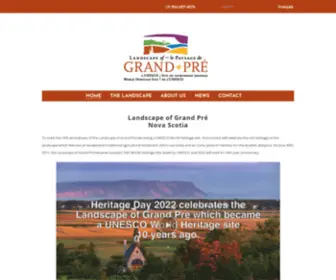 Landscapeofgrandpre.ca(Landscape of Grand Pré Inc) Screenshot