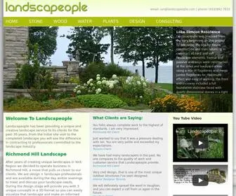 Landscapeople.com(Providing Richmond Hill landscaping and Vaughan landscape services) Screenshot