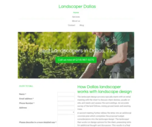 Landscaper-Dallas.com(Dallas landscaper) Screenshot
