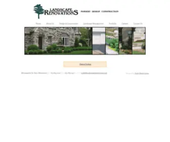 Landscaperenovations.com(Landscape Renovations is Minnesota's premier landscape design) Screenshot