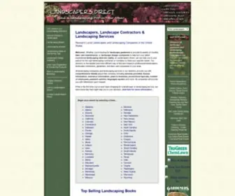 Landscapers-Direct.com(Find landscapers) Screenshot