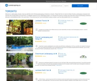 Landscaping.ca(Best Toronto Landscaping Contractors) Screenshot