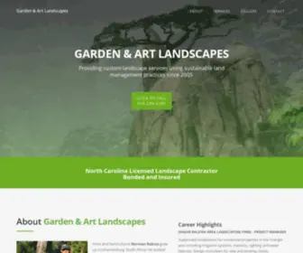 Landscapingraleigh.com(Garden & Art Landscapes) Screenshot