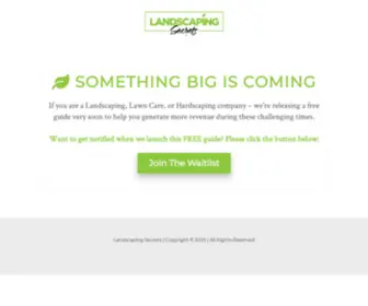 Landscapingsecrets.com(Landscaping Secrets) Screenshot