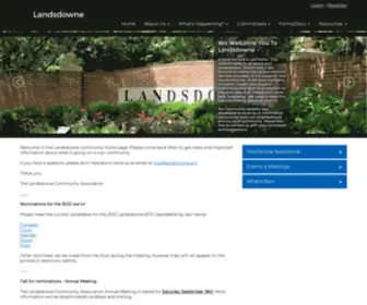 Landsdowne.org(A residential community in Alexandria (Fairfax County)) Screenshot