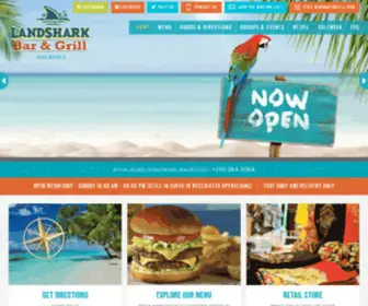 Landsharkmauritius.com(LandShark Bar & Grill Restaurant in Mauritius) Screenshot