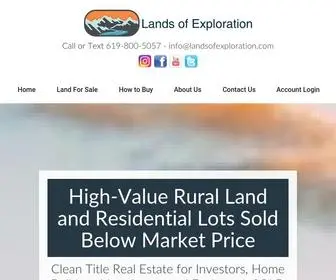 Landsofexploration.com(Find Your Dream Property for Less) Screenshot