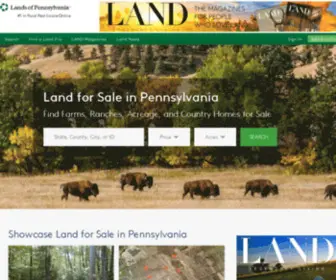 Landsofpennsylvania.com(Land for sale) Screenshot