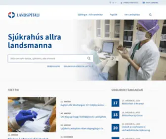 Landspitali.is(Forsíða) Screenshot