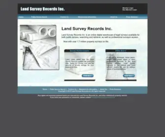 Landsurveyrecords.com(Land Survey Records Inc) Screenshot