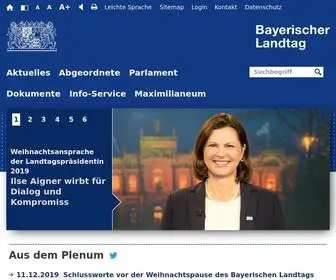 Landtag.de(Bayerischer Landtag) Screenshot