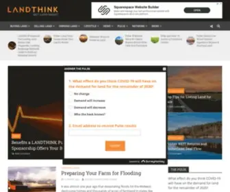 Landthink.com(LANDTHINK brings together the land industry and) Screenshot