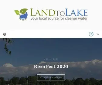 Landtolake.com(Your local source for cleaner water) Screenshot