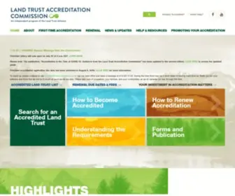 Landtrustaccreditation.org(Land Trust Accreditation Commission) Screenshot