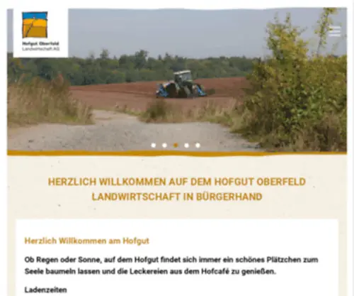 Landwirtschaft-Oberfeld.de(Landwirtschaft Oberfeld) Screenshot
