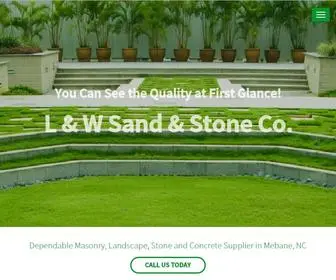 Landwsandandstone.net(Aggregate Supplier) Screenshot