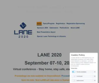 Lane-Conference.org(12th CIRP Conference on Photonic Technologies) Screenshot
