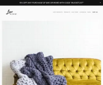 Laneandmae.com(Quality Merino Wool Knit Products) Screenshot