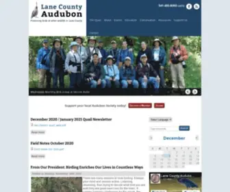 Laneaudubon.org(Lane County Audubon) Screenshot