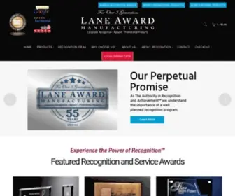 Laneaward.com(Recognition Awards & Service Awards) Screenshot