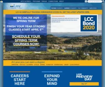 Lanecc.edu(Lane Community College) Screenshot