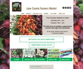 Lanecountyfarmersmarket.org(Lane County Farmers Market) Screenshot