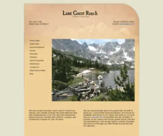 Laneguestranch.com(Lane Guest Ranch) Screenshot