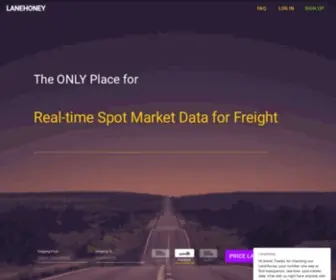 Lanehoney.com(Market Data for Trucking) Screenshot