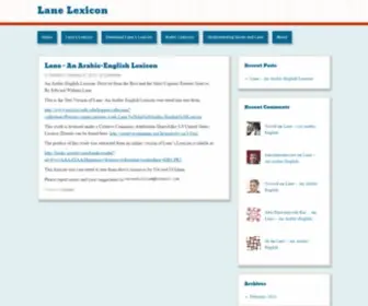 Lanelexicon.com(Lane Lexicon) Screenshot