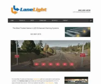 Lanelight.com(LED Enhanced Warning Systems) Screenshot