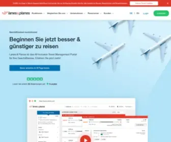 Lanes-Planes.com(Digitalisieren Sie jetzt Ihr Travel & Belegmanagement) Screenshot