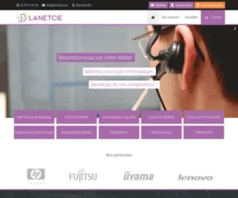 Lanetcie.com(Maintenance, services et matériels informatiques) Screenshot