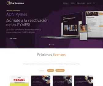 Laneurona.com(Eventos, vídeos, y publicaciones para directivos y empresas) Screenshot