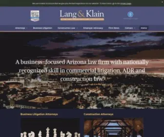 Lang-Klain.com(Lang & Klain) Screenshot
