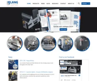 Lang-Technovation.com(Workholding, zero-point clamping, grip-fix technology) Screenshot