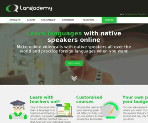 Langademy.com(Langademy) Screenshot