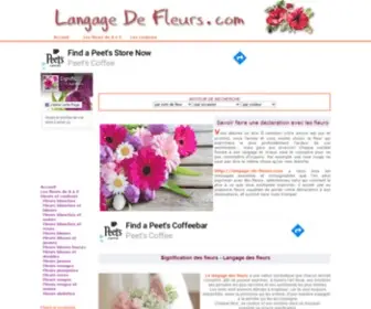 Langage-DE-Fleurs.com(Langage et signification des fleurs) Screenshot