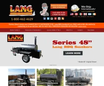 LangbbQsmokers.com(Lang BBQ Smokers) Screenshot